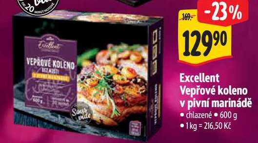 Excellent Vepřové koleno v pivní marinádě, 600 g