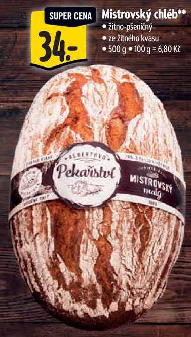 Mistrovský chléb, 500 g