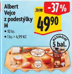 Albert Vejce z podestýlky M, 10 ks