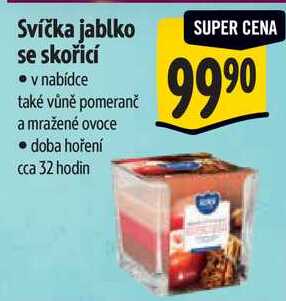 Svíčka jablko se skořicí 