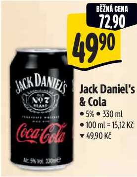 Jack Daniel's & Cola, 330 ml 