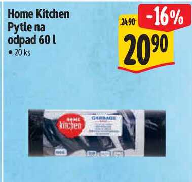 Home Kitchen Pytle na odpad 60 l, 20 ks