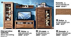 Obývací stěna GERMAN - 4 Police