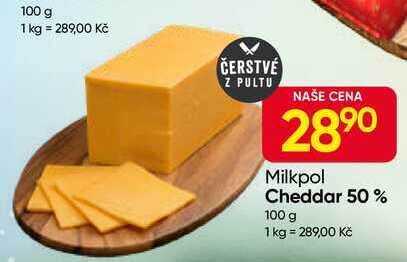 Milkpol Cheddar 50% 100 g 
