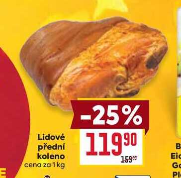 Lidové přední koleno cena za 1 kg