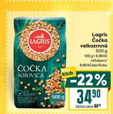 Lagris Čočka velkozrnná 500 g 