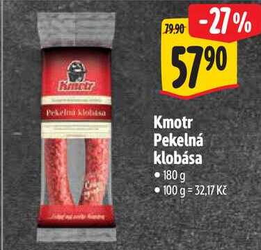 Kmotr Pekelná klobása, 180 g