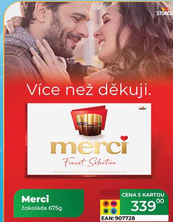 Merci čokoláda 675g  