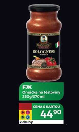 FJK Omáčka na těstoviny 350g/370ml 