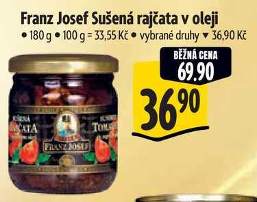 Franz Josef Sušená rajčata v oleji, 180 g 
