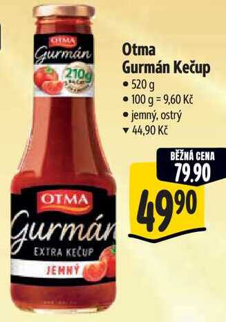 Otma Gurmán Kečup, 520 g 