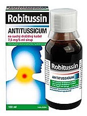 Robitussin Antitussicum na suchý dráždivý kašel 7,5 mg/5 ml, sirup 100 ml