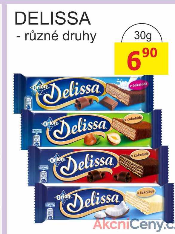 Orion Delissa 30g, vybrané druhy