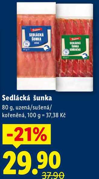 Sedlácká šunka, 80 g