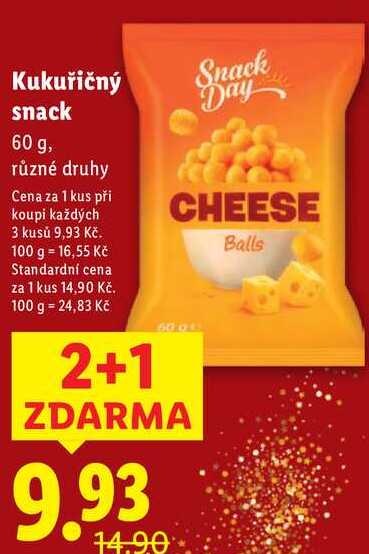 Kukuřičný snack, 60 g