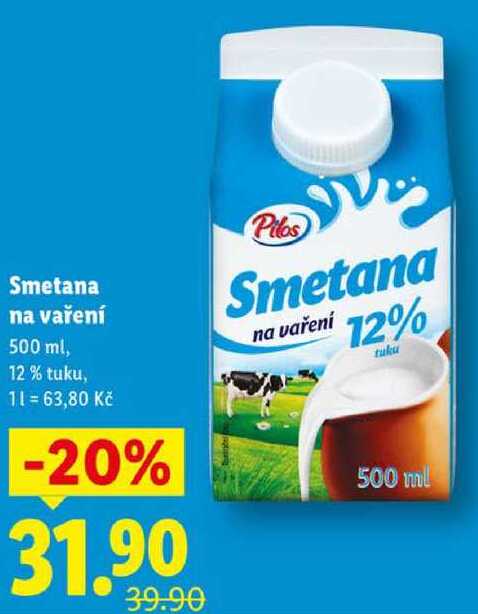Smetana na vaření, 500 ml v akci