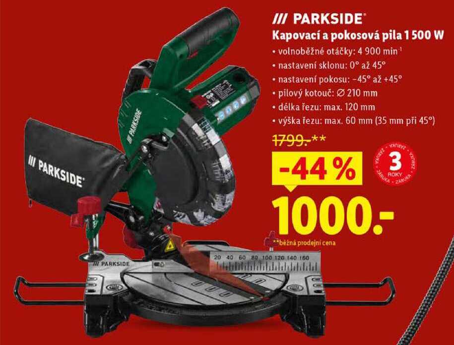 Kapovací a pokosová pila 1500 W 