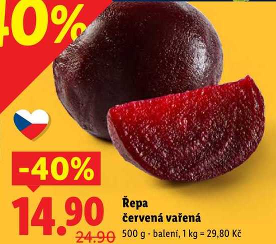 Řepa červená vařená, 500 g