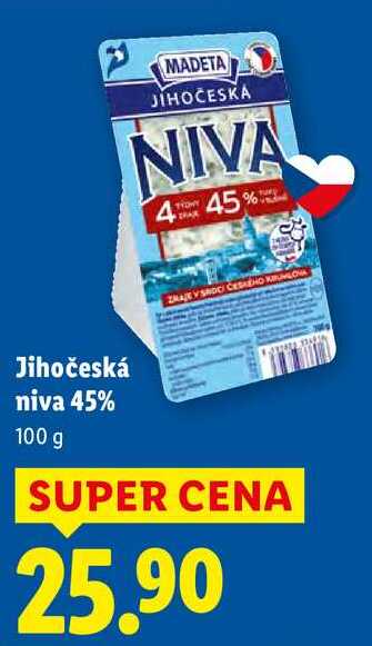Jihočeská niva 45%, 100 g 