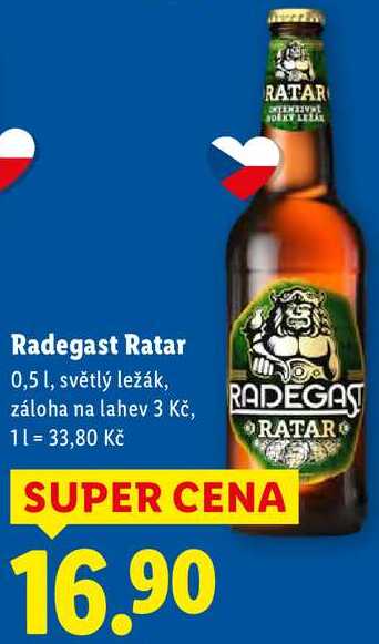 Radegast Ratar, 0,5 l