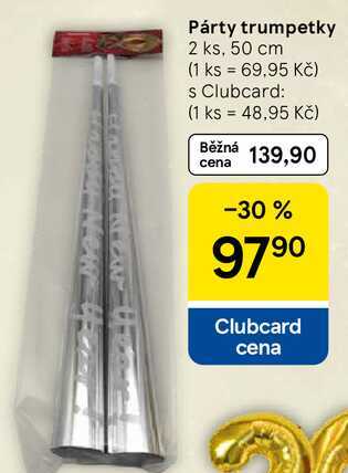 Párty trumpetky, 2 ks, 50 cm  