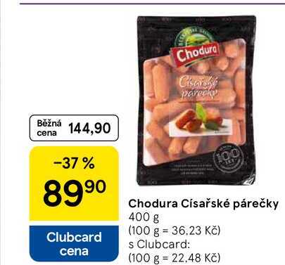Chodura Císařské párečky, 400 g 