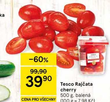 Tesco Rajčata cherry, 500 g, balená  