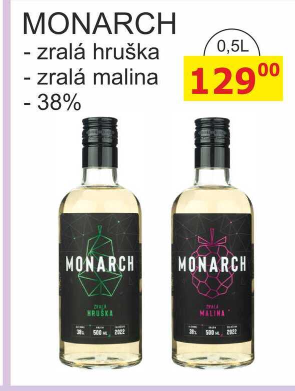 MONARCH - zralá hruška 0,5L 