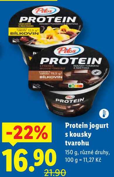 Protein jogurt s kousky tvarohu, 150 g