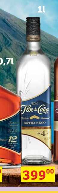 Flor de Caña EXTRA SECO 1l