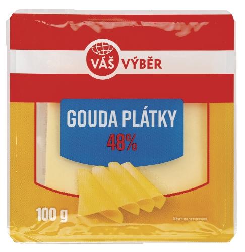 VÁŠ VÝBĚR Gouda 48%, 100 g