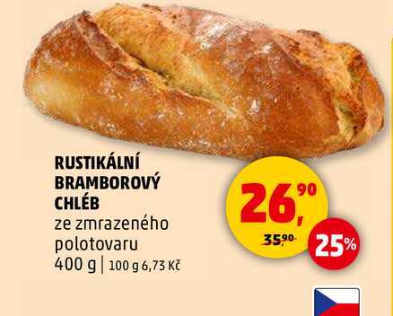 RUSTIKÁLNÍ BRAMBOROVÝ CHLÉB, 400 g