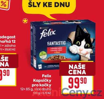 Felix Kapsičky pro kočky 12x 85 g