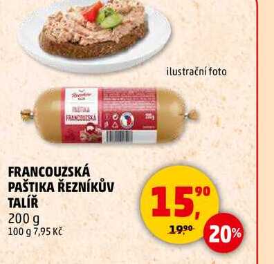 FRANCOUZSKÁ PAŠTIKA ŘEZNÍKŮV TALÍŘ, 200 g 