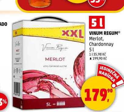 VINUM REGUM Merlot, 5 l