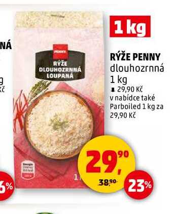 RÝŽE PENNY dlouhozrnná, 1 kg 