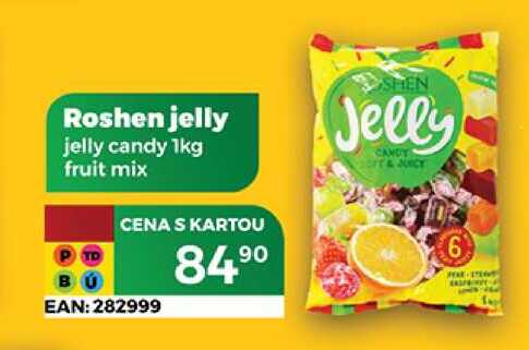 Roshen jelly jelly candy 1kg fruit mix