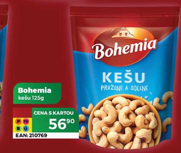 Bohemia kešu 125g