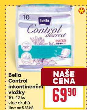 Bella Control inkontinenčni vložky 10-12 ks