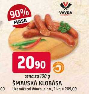 ŠUMAVSKÁ KLOBÁSA 100g