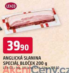Le & Co Anglická slanina 200g