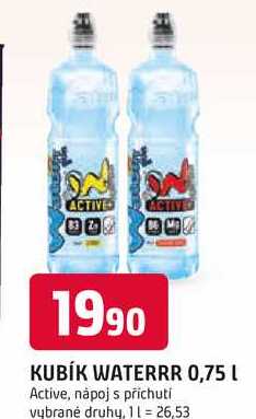 KUBÍK WATERRR 0,75 L 