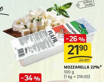 MOZZARELLA 22% 100 g