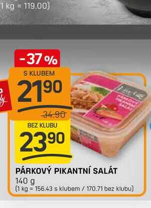 PÁRKOVÝ PIKANTNÍ SALÁT 140 g