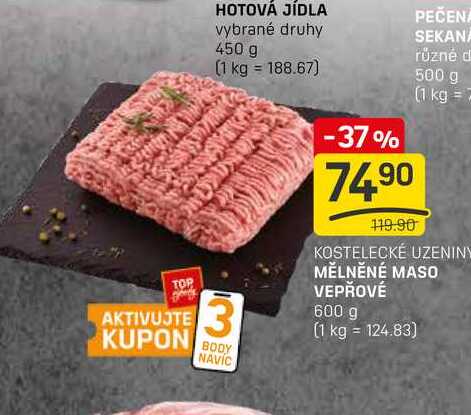 MĚLNĚNÉ MASO VEPŘOVÉ 600 g