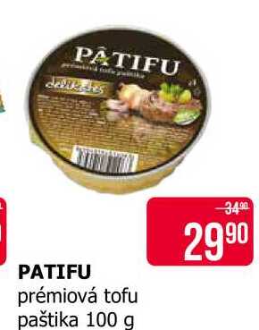 PATIFU prémiová tofu paštika 100 g