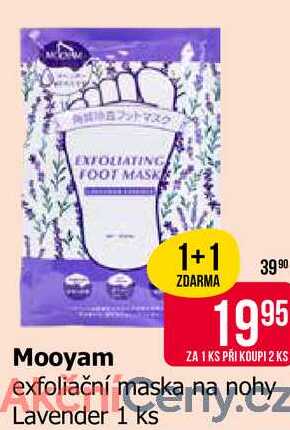 Mooyam exfoliační maska na nohy Lavender 1 ks