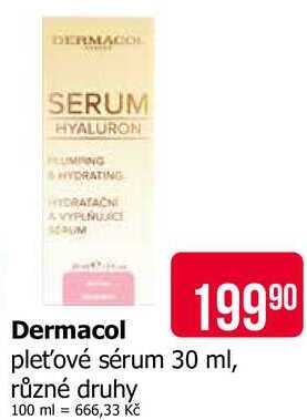Dermacol pleťové sérum 30 ml, různé druhy 