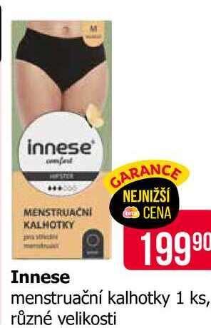 Innese menstruační kalhotky 1 ks, různé velikosti 