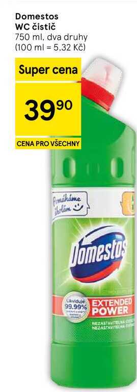 Domestos WC čistič, 750 ml, dva druhy 